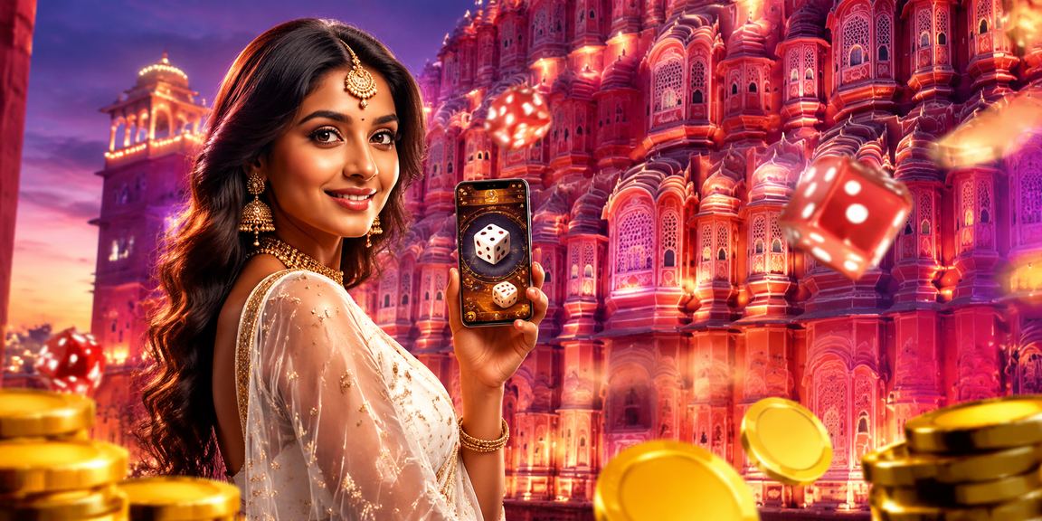 Indian player enjoying Aviator dice game with traditional attire Jaipur